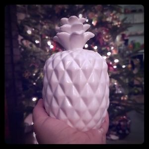 White Ceramic Pineapple